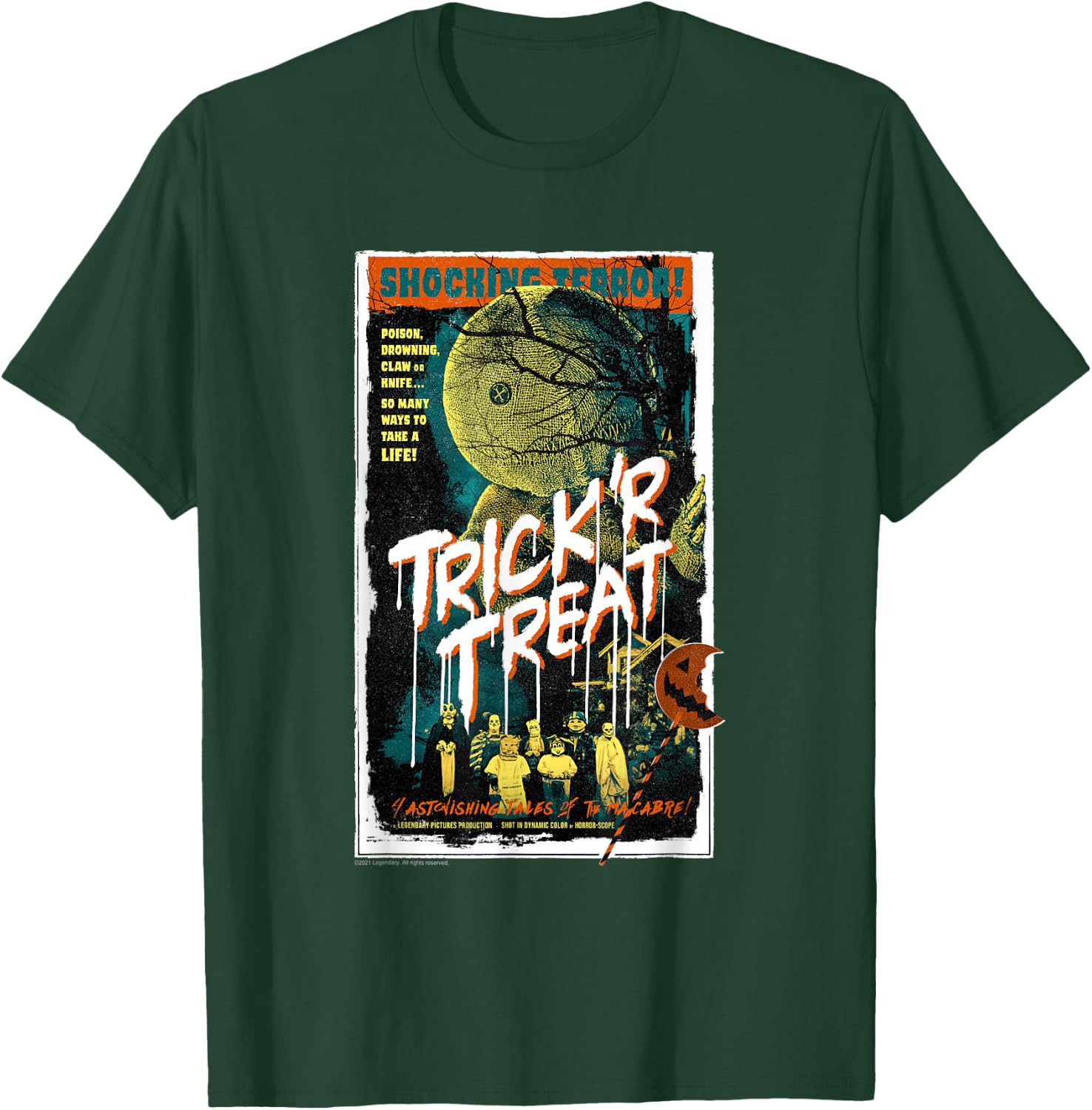 Trick ‘R Treat – Tales of The Macabre Retro Poster T-Shirt - T-Shirt | Forest