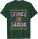 NBA Los Angeles Lakers Ugly Christmas Sweater Style T-Shirt - T-Shirt | Forest