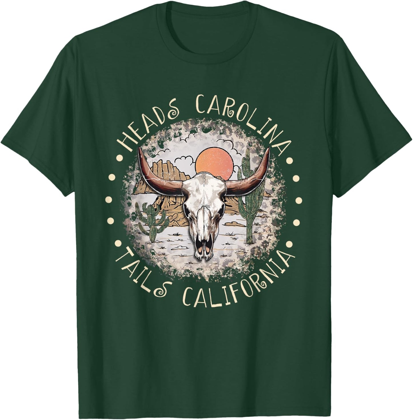Heads Carolina Tails California 90's Deserts Custome T-Shirt - T-Shirt | Forest