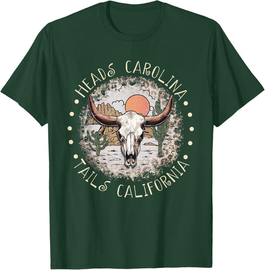 Heads Carolina Tails California 90's Deserts Custome T-Shirt - T-Shirt | Forest