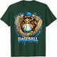 Monkey Funny Animals Baseball Ice Cream Drip Cool T-Shirt - T-Shirt | Forest