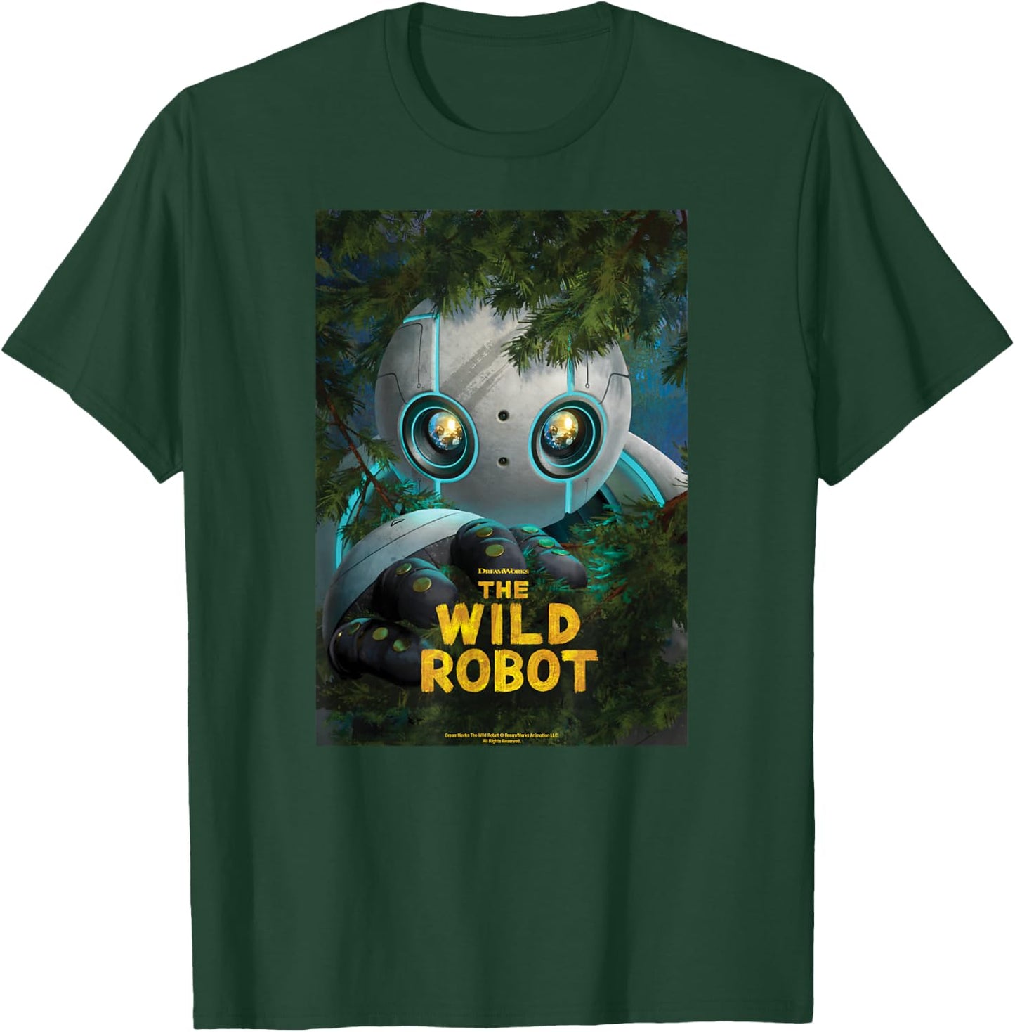 DreamWorks The Wild Robot Poster T-Shirt - T-Shirt | Forest