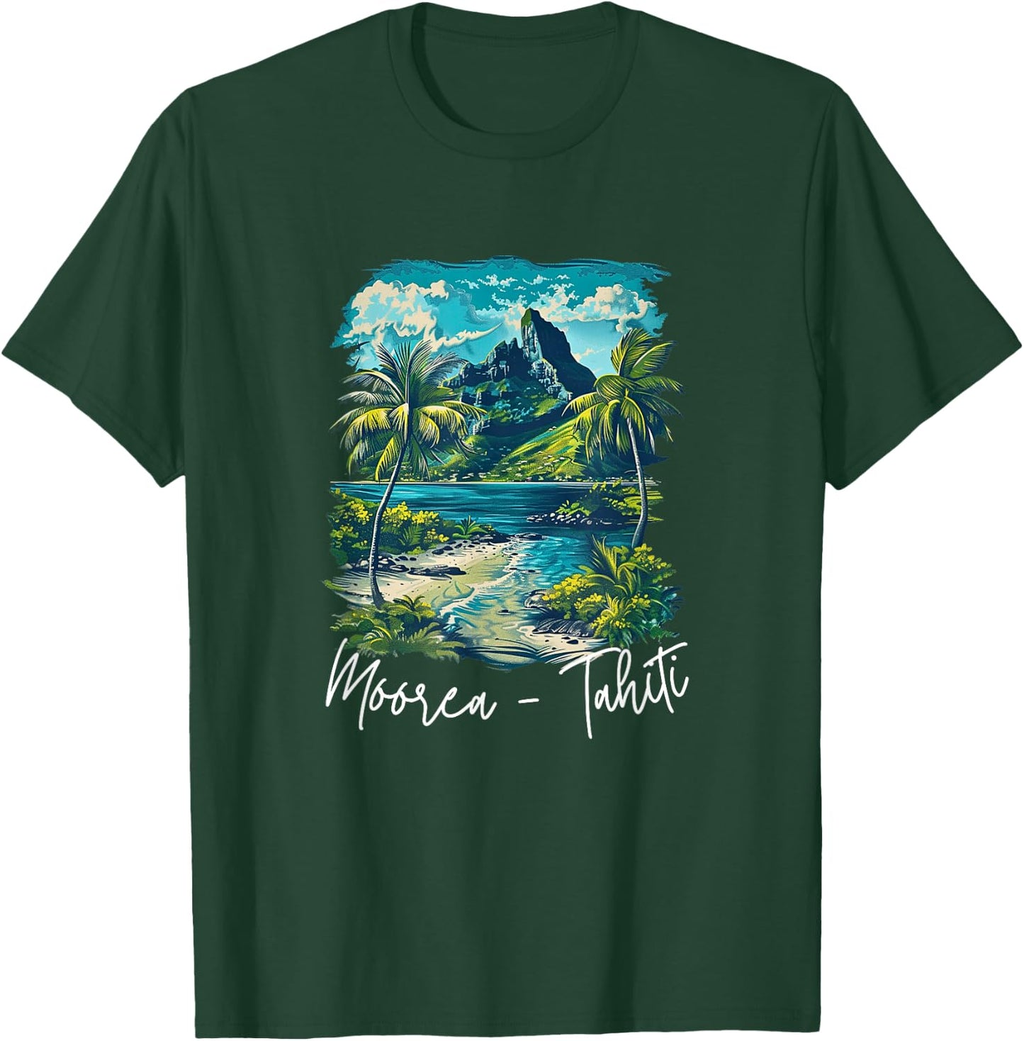 French Polynesia Moorea Tahiti T-Shirt - T-Shirt | Forest