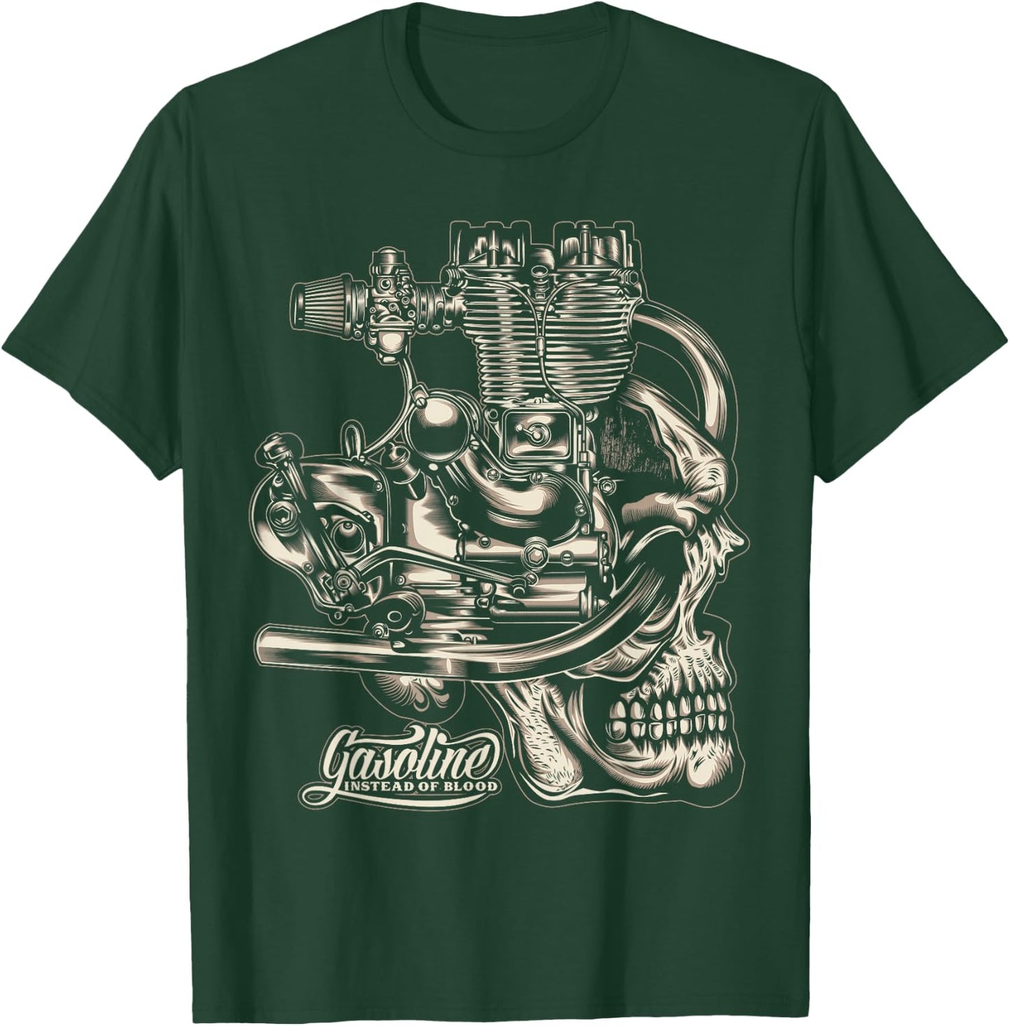 Gasoline Instead Of Blood T-Shirt - T-Shirt | Forest