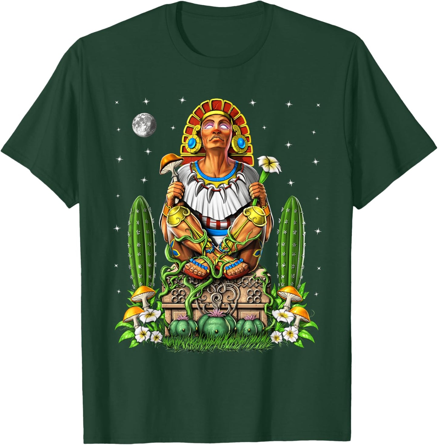 Aztec God Xochipilli Aztec Mythology Gods T-Shirt - T-Shirt | Forest