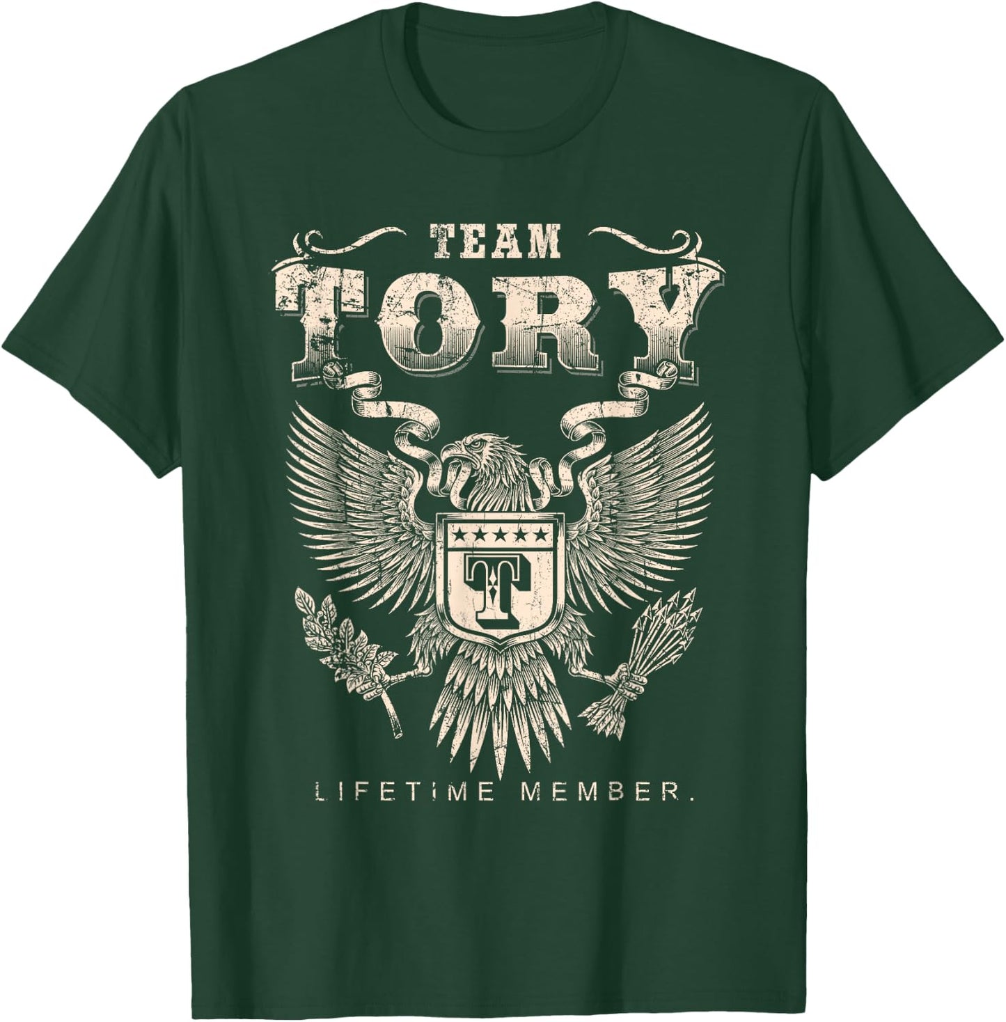 Team Tory Lifetime Member - Tory Name T-Shirt - T-Shirt | Forest