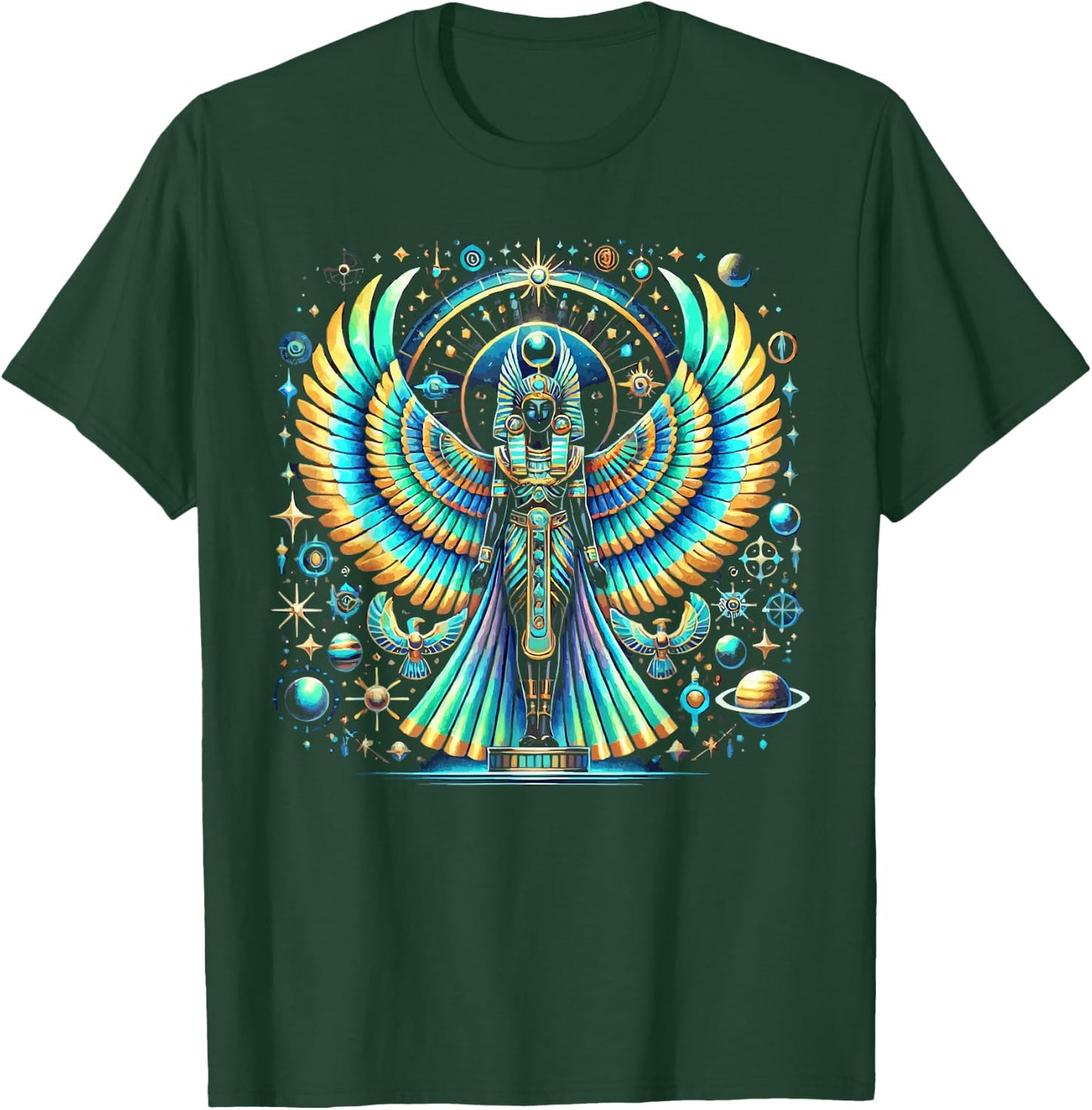 Thoth Egyptian God Egyptian Mythology Pyramid Ancient Egypt T-Shirt - T-Shirt | Forest
