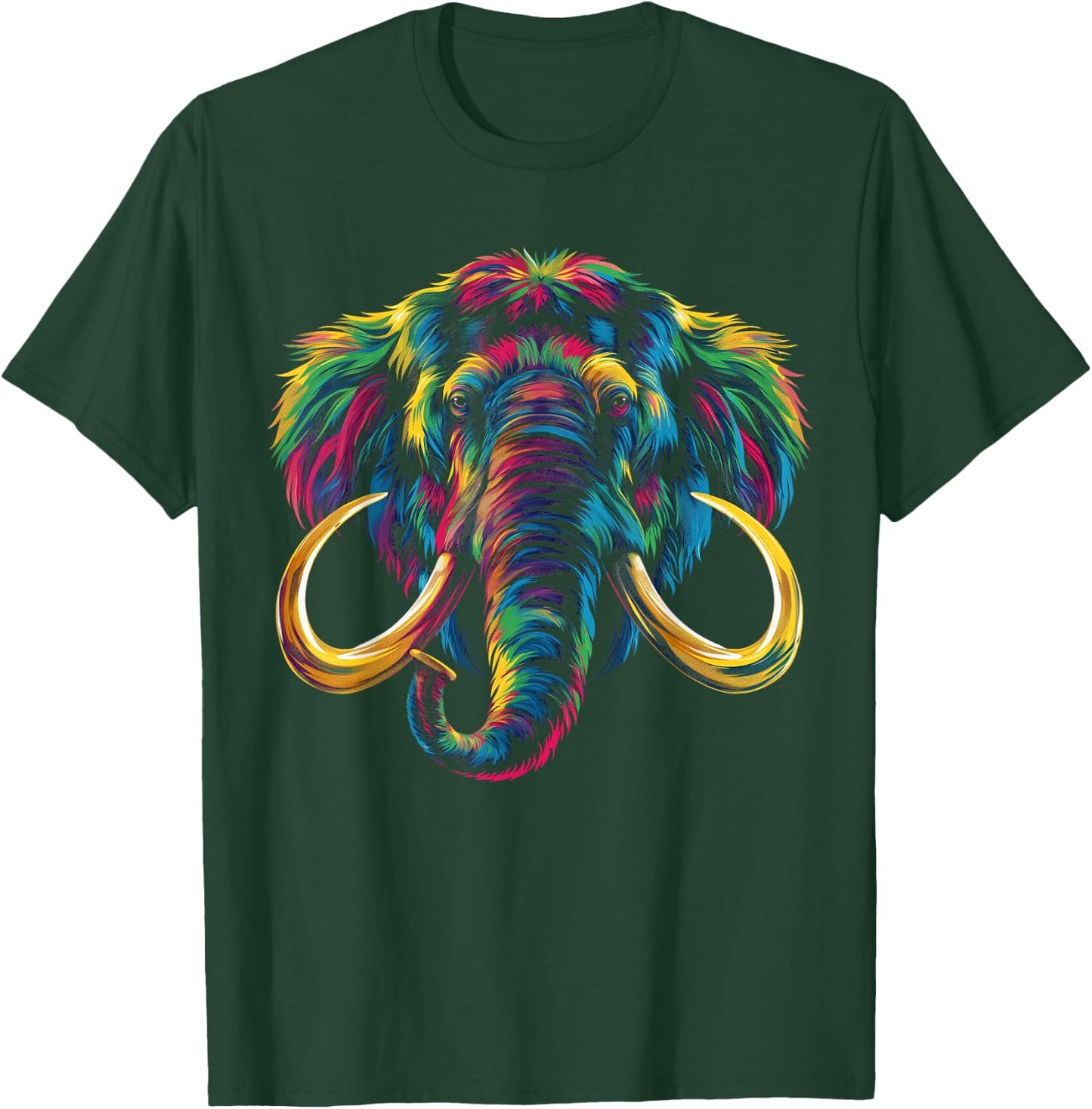 Mammoth Woolly Popart T-Shirt - T-Shirt | Forest