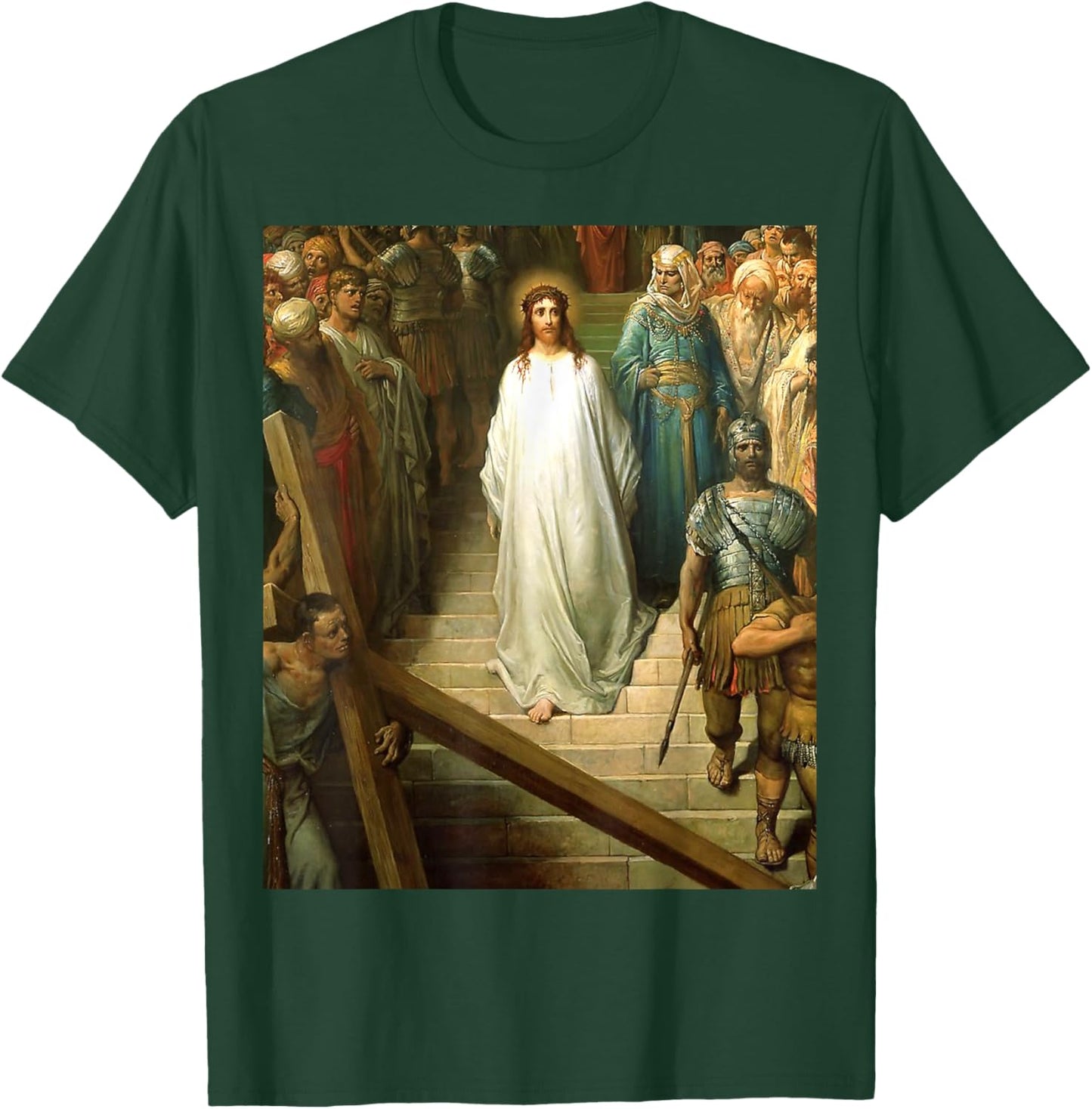 Christ leaving the Praetorium Painting by Gustave Dore T-Shirt - T-Shirt | Forest