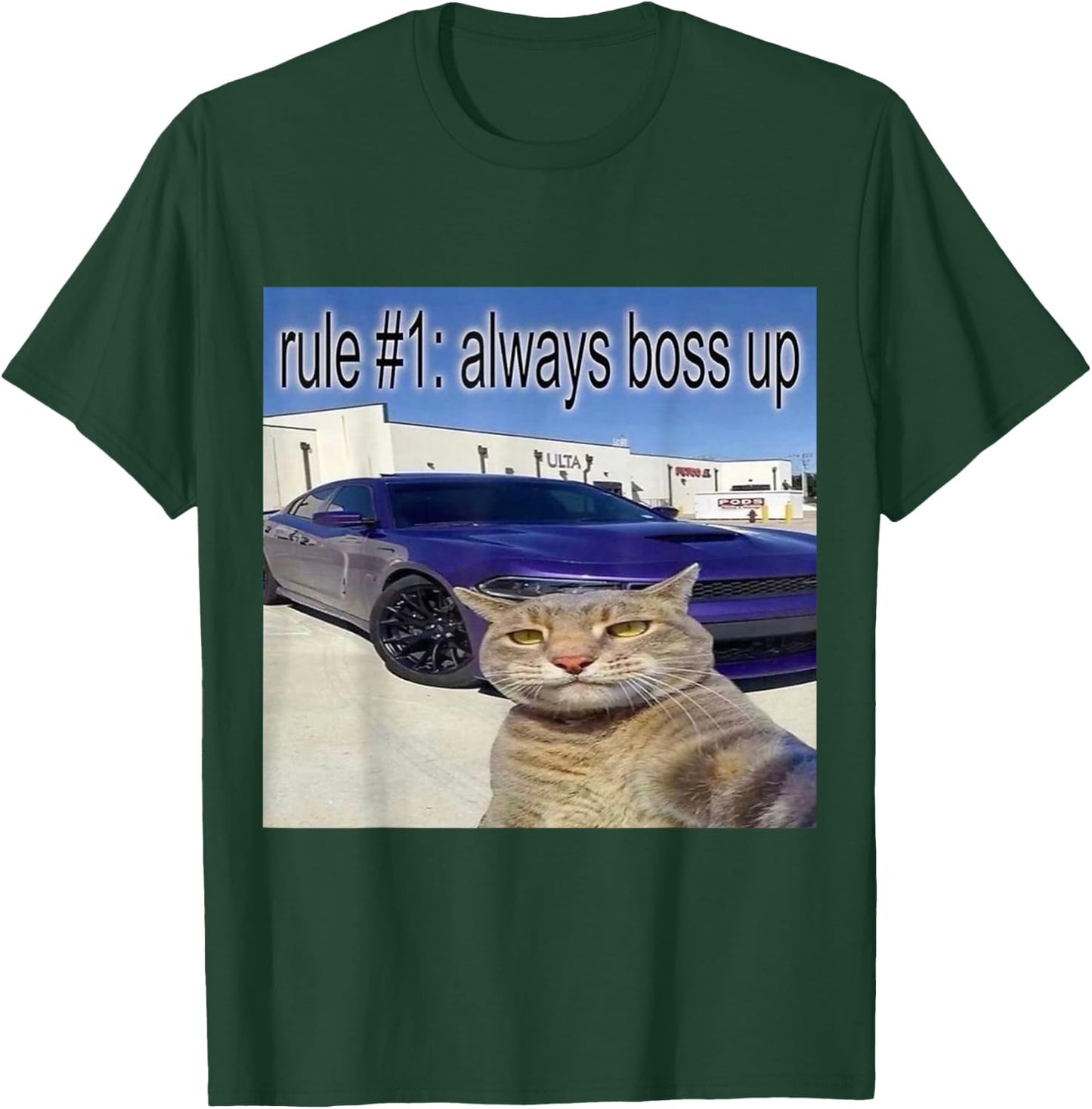 Funny Rule Number 1 Always Boss Up Meme T-Shirt - T-Shirt | Forest