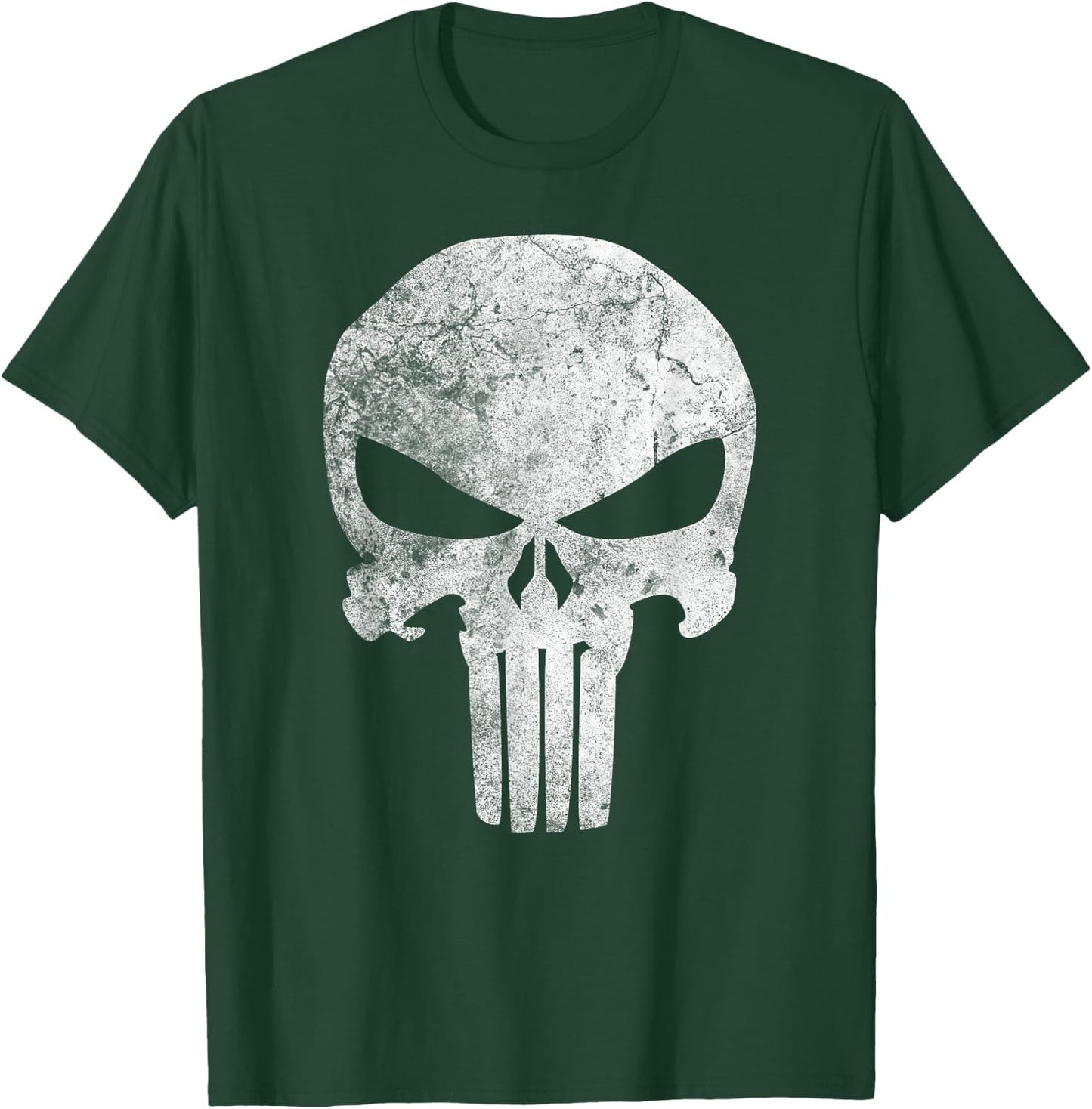 Marvel Comics Punisher Skull Symbol Distressed T-Shirt - T-Shirt | Forest