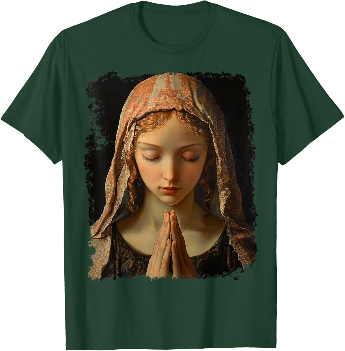 Virgin Mary Praying T-Shirt - T-Shirt | Forest