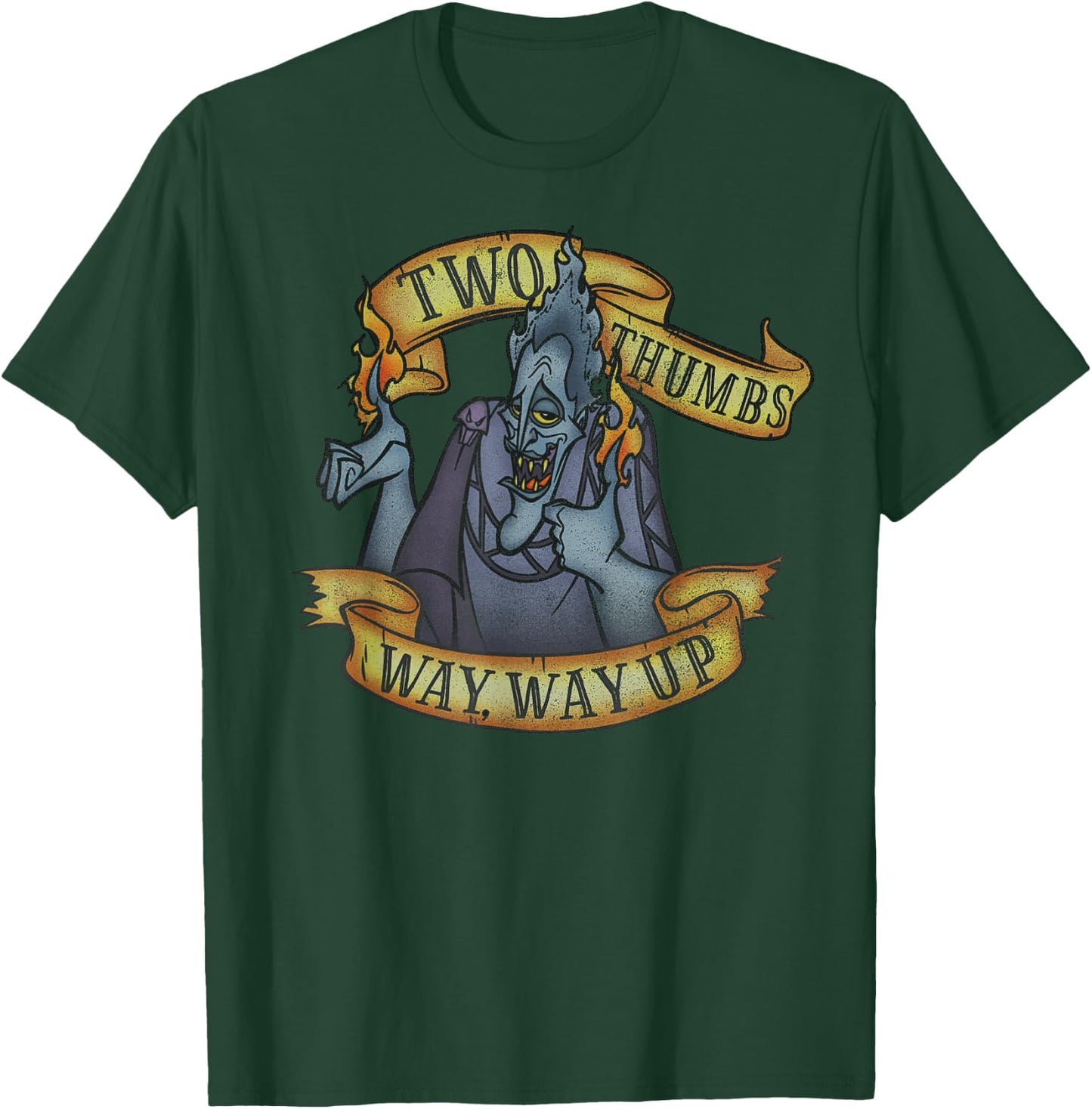 Disney Hercules Hades Two Thumbs Way Way Up T-Shirt - T-Shirt | Forest