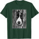 Black and White Border Collie t featuring a Border Collie T-Shirt - T-Shirt | Forest