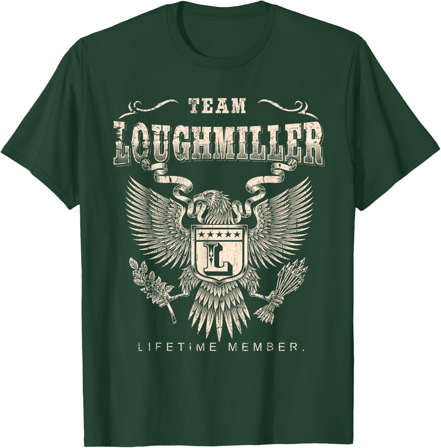 Team Loughmiller Lifetime Member - Loughmiller Name T-Shirt - T-Shirt | Forest