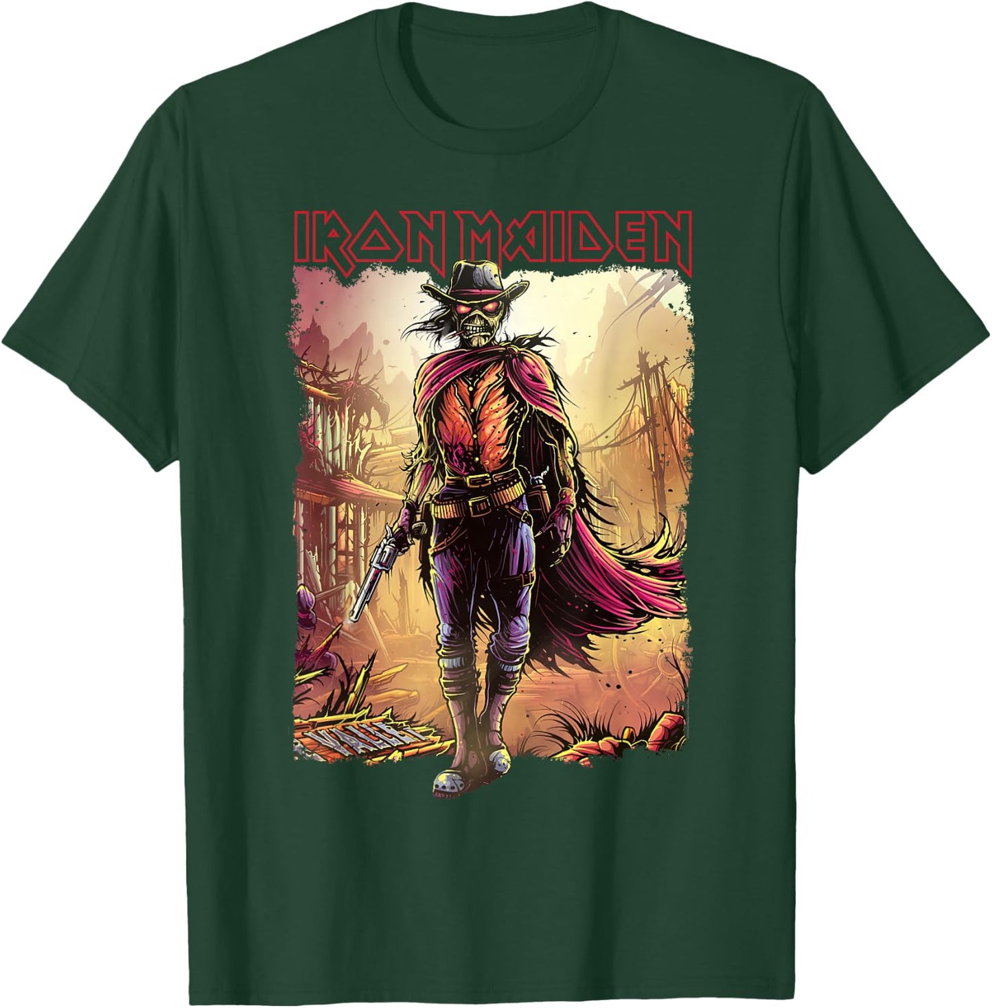 Iron Maiden - Piece of Mind Graphic Novel Stranger Navy T-Shirt - T-Shirt | Forest