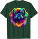 Colorful Pekingese Dog Face Cute Puppy Lover Men Women Black T-Shirt - T-Shirt | Forest
