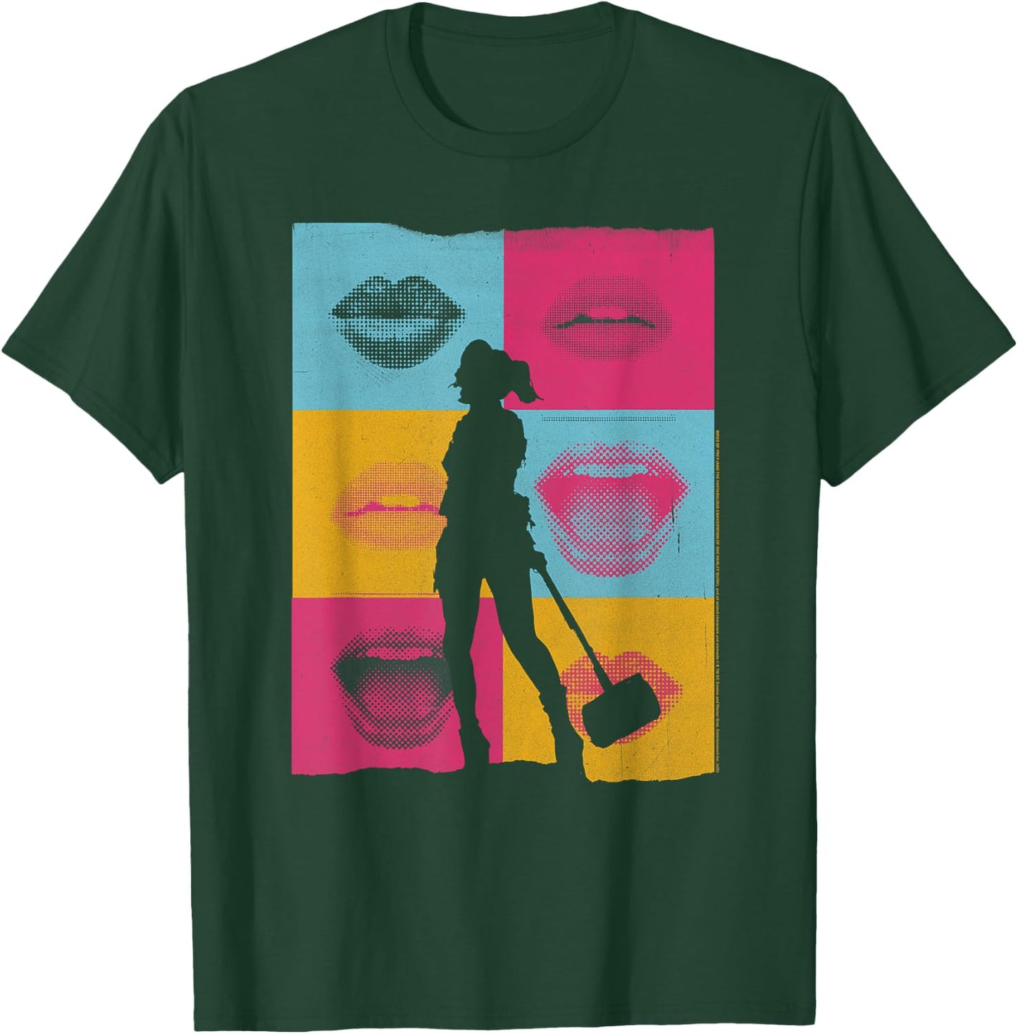 Birds of Prey Harley Quinn Lips T-Shirt - T-Shirt | Forest