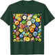 Multicolor Button Pattern T-Shirt - T-Shirt | Forest
