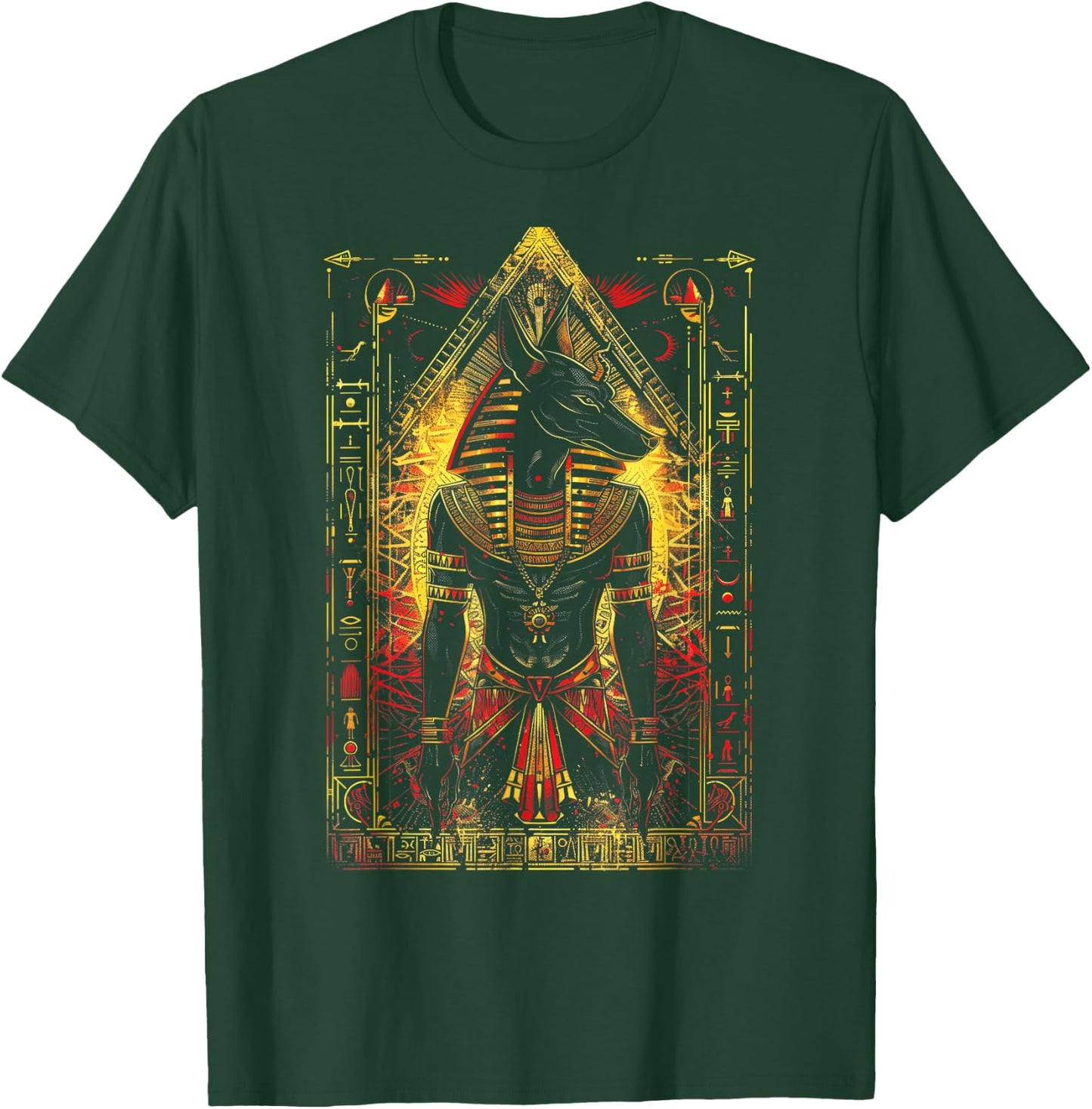 Egyptian Gods Anubis Ra Ruler Egyptian god T-Shirt - T-Shirt | Forest