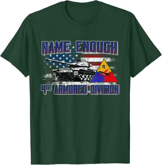 Veteran 4th Armored Division Breakthrough Vintage Gifts T-Shirt - T-Shirt | Forest