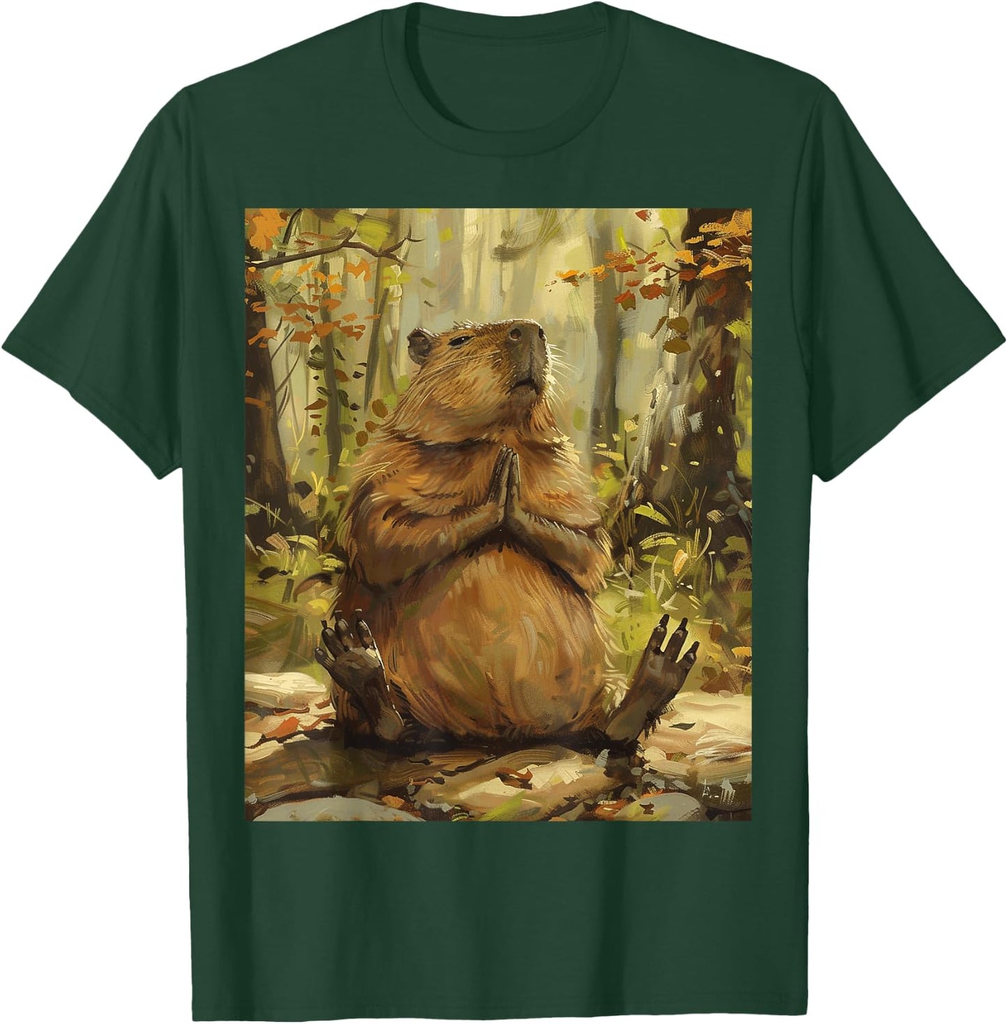 Funny Graphic Capybara T-Shirt - T-Shirt | Forest
