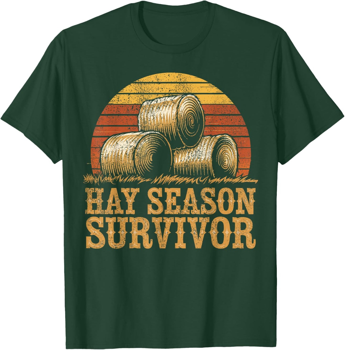 Farming Hay Season Hay Farmer T-Shirt - T-Shirt | Forest