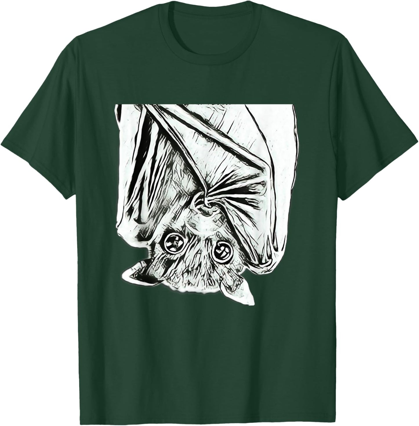 Bat Night Vampire Motif Halloween Wing flying Mammals Bats T-Shirt - T-Shirt | Forest