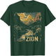 Zion - US National Park Vintage Men Women Kids Retro T-Shirt - T-Shirt | Forest