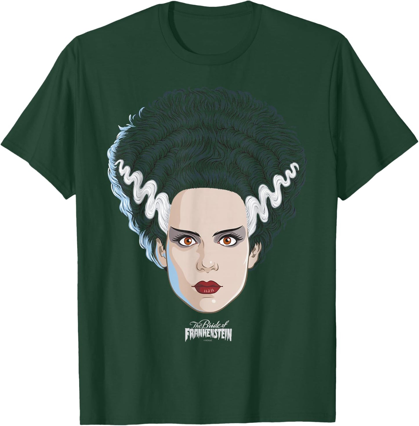 Universal Monsters Bride of Frankenstein Big Face T-Shirt - T-Shirt | Forest