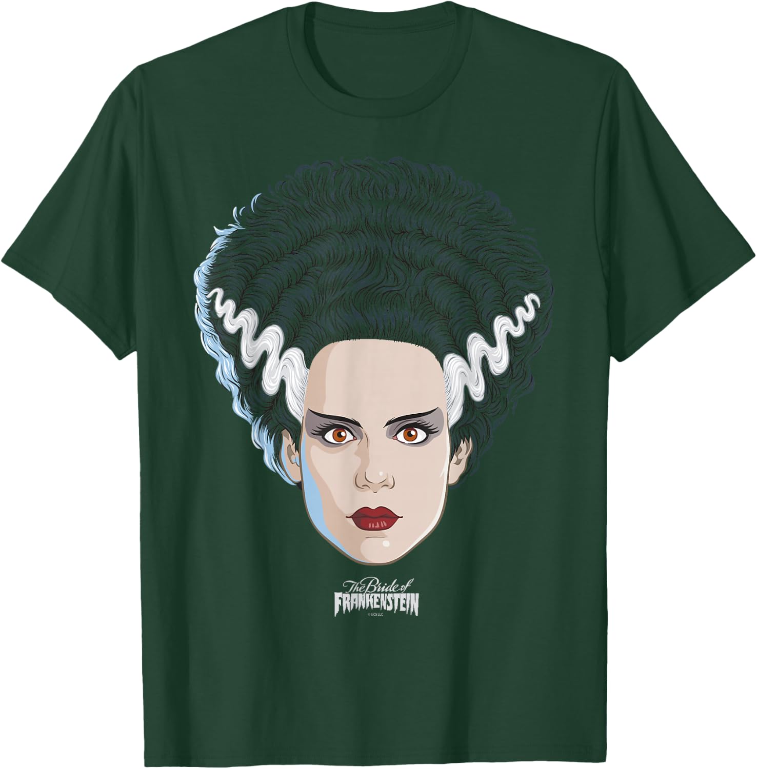 Universal Monsters Bride of Frankenstein Big Face T-Shirt - T-Shirt | Forest