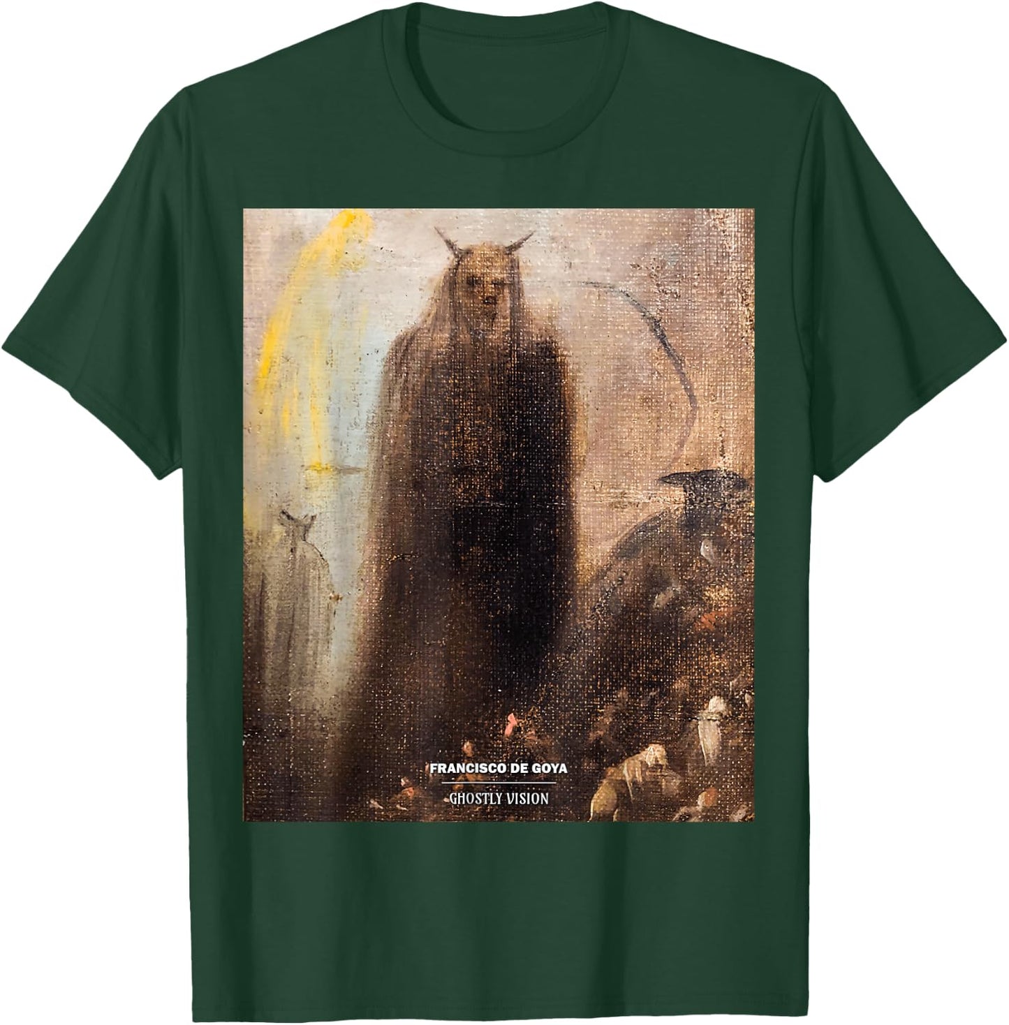 Ghostly Vision - Francisco Goya Horror Painting Art T-Shirt - T-Shirt | Forest