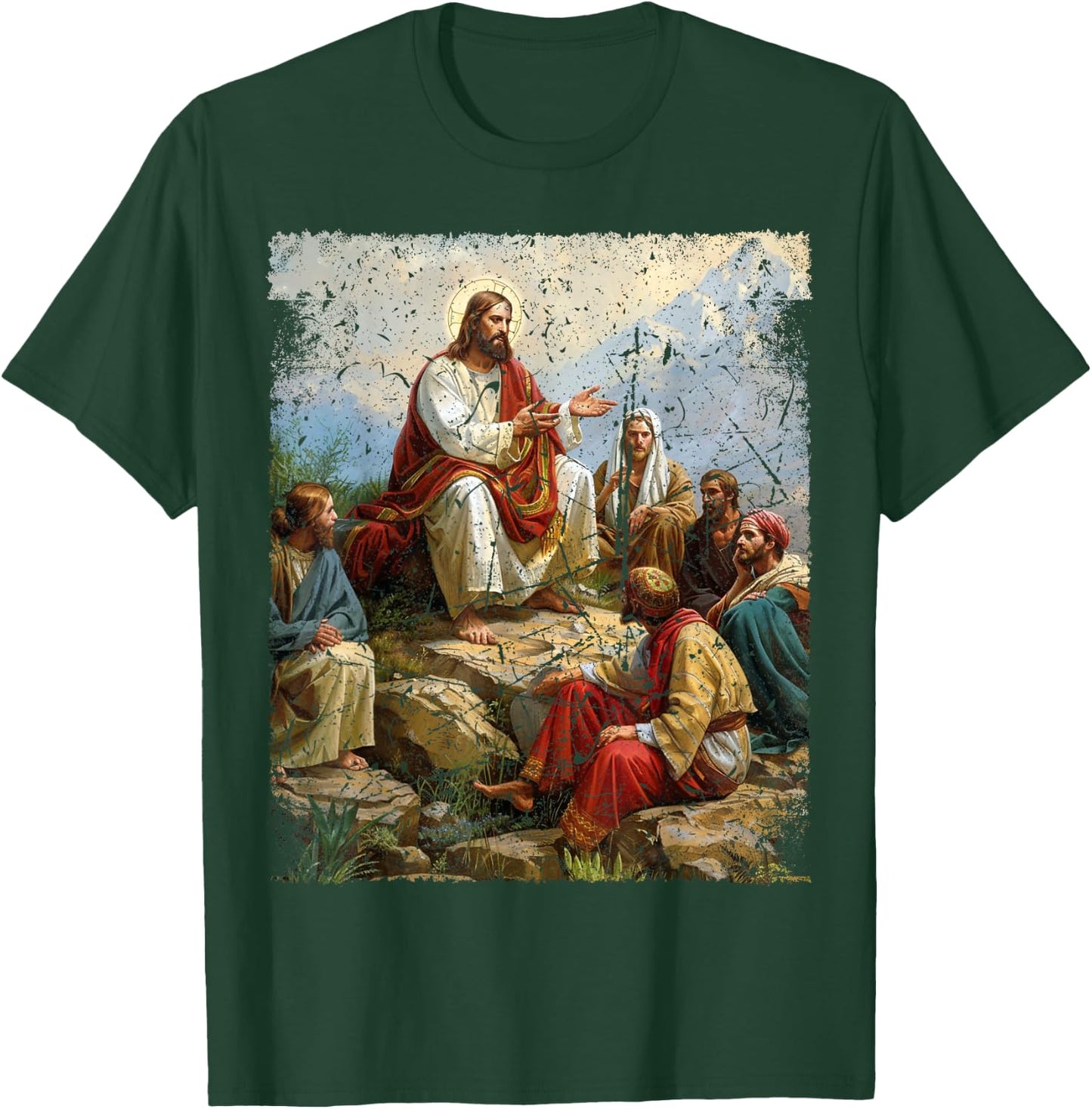 Apostle Disciple Jesus Christ Sermon on the Mount T-Shirt - T-Shirt | Forest