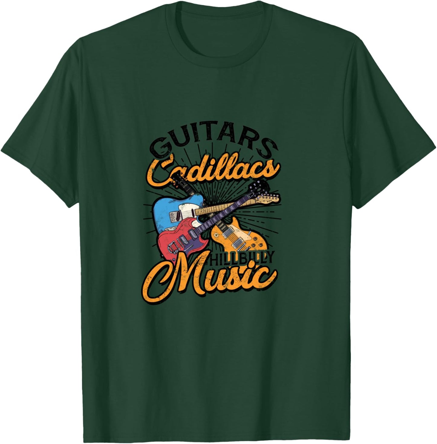 Guitars Cadillacs Hillbilly Music - Lyrics and songs T-Shirt - T-Shirt | Forest