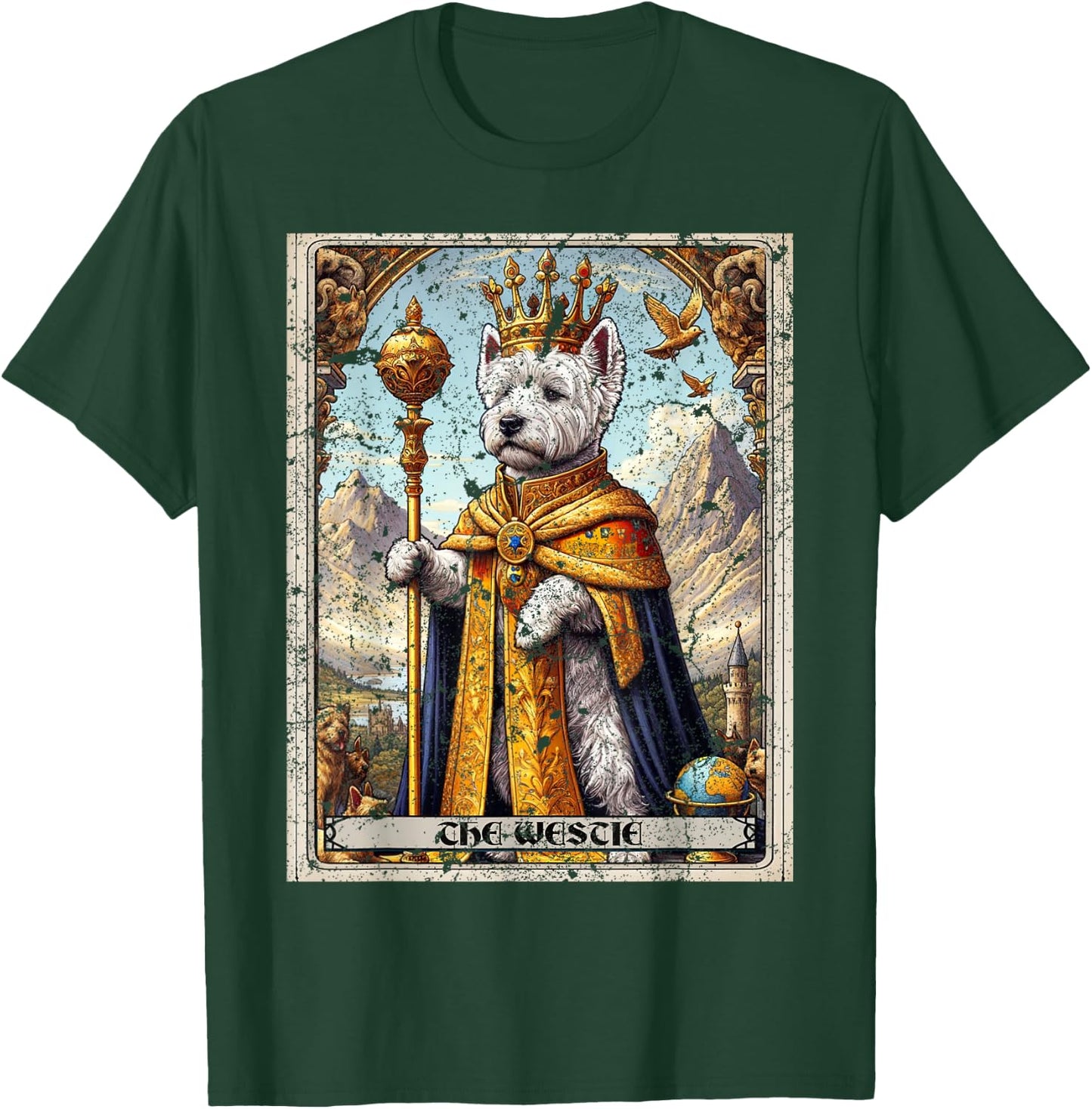Westie Tarot Card Dog T-Shirt - T-Shirt | Forest