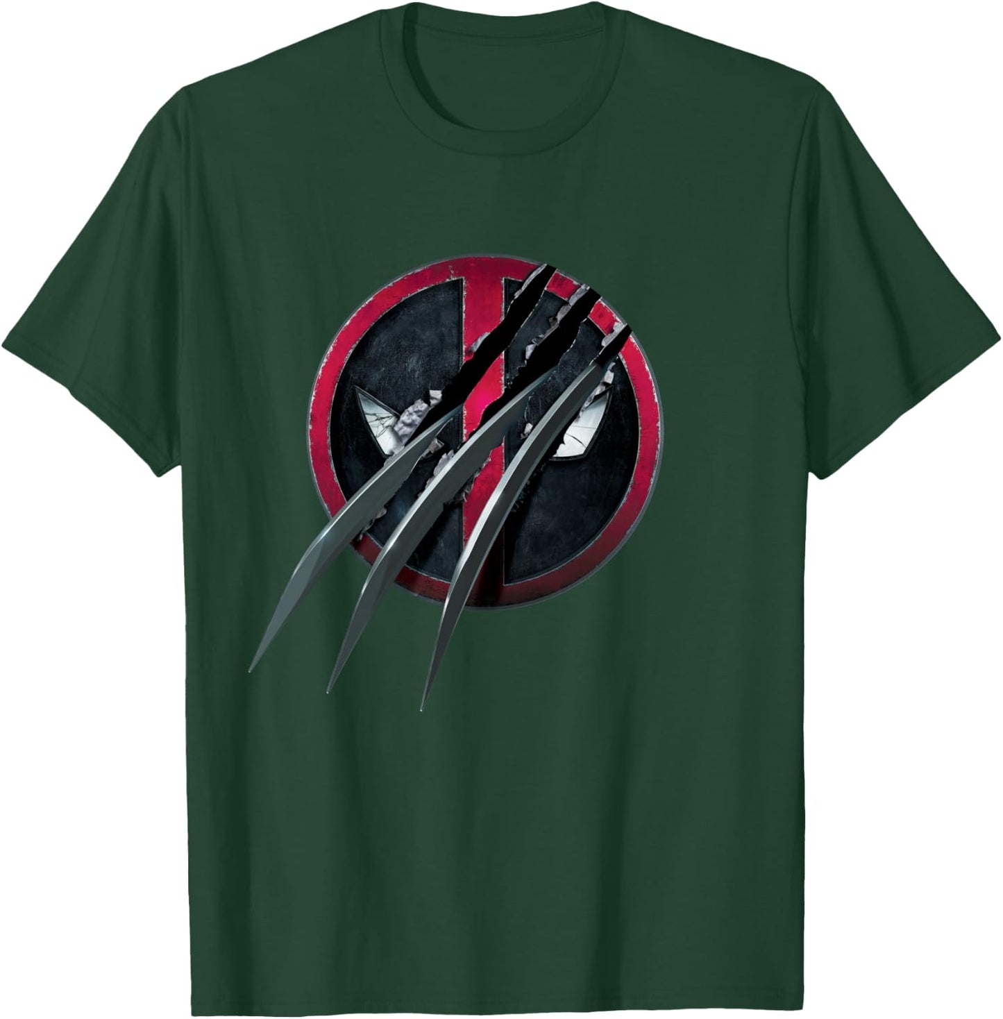Marvel Studios Deadpool & Wolverine Slashed Icon with Claws T-Shirt - T-Shirt | Forest