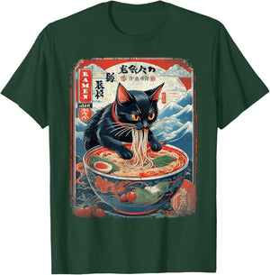 Cool Anime Gifts Japanese Anime Shirts for Cat Lover T-Shirt - T-Shirt | Forest