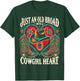 Just an Old Broad With A Cowgirl Heart Western Cowboy Horse T-Shirt - T-Shirt | Forest