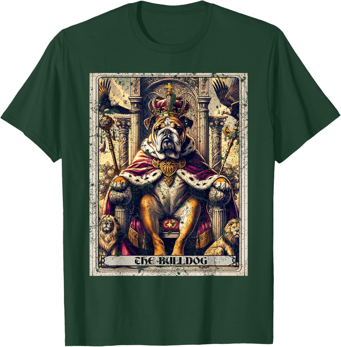 English Bulldog Tarot Card Dog T-Shirt - T-Shirt | Forest