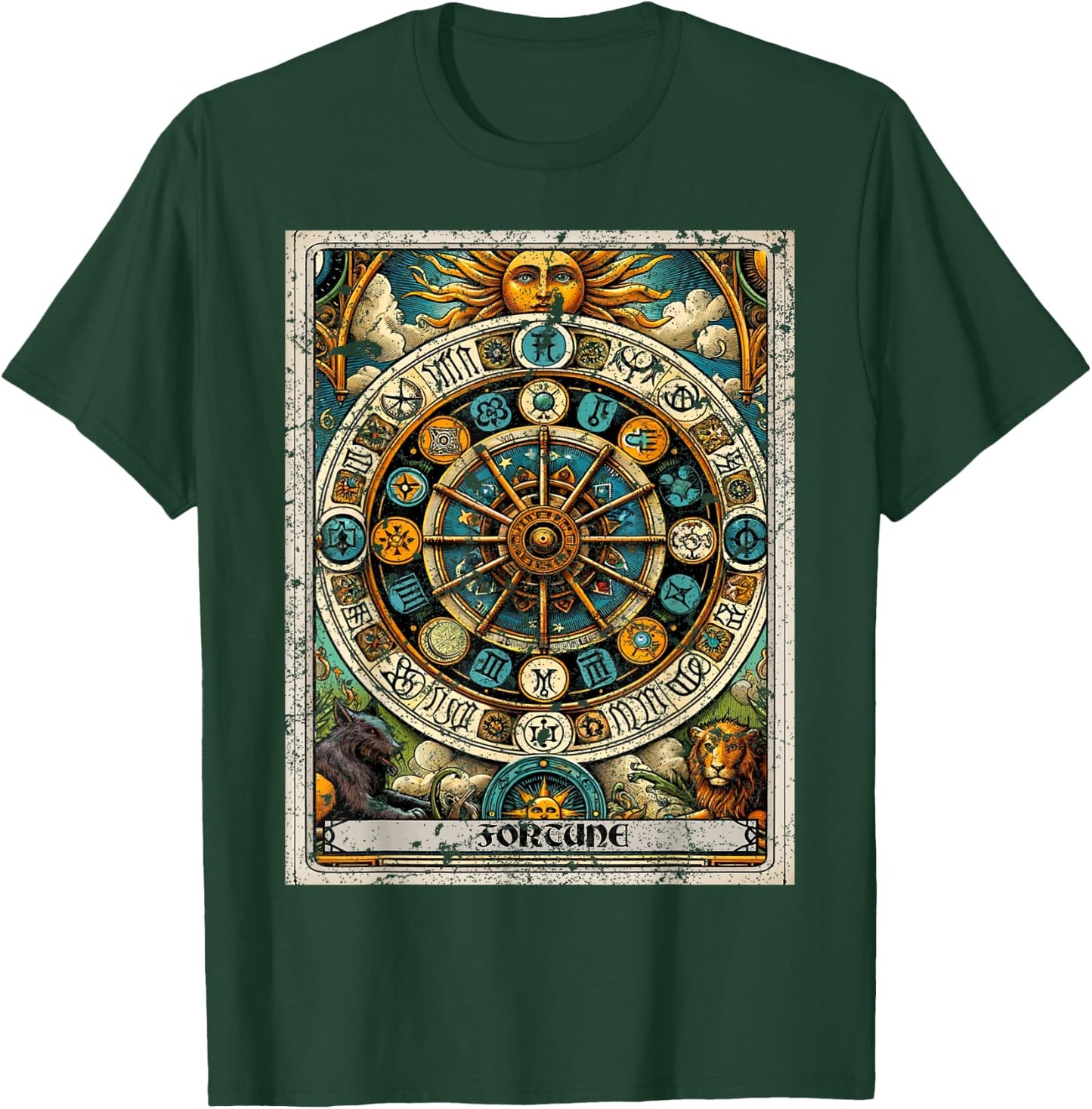 Tarot Card The World T-Shirt - T-Shirt | Forest