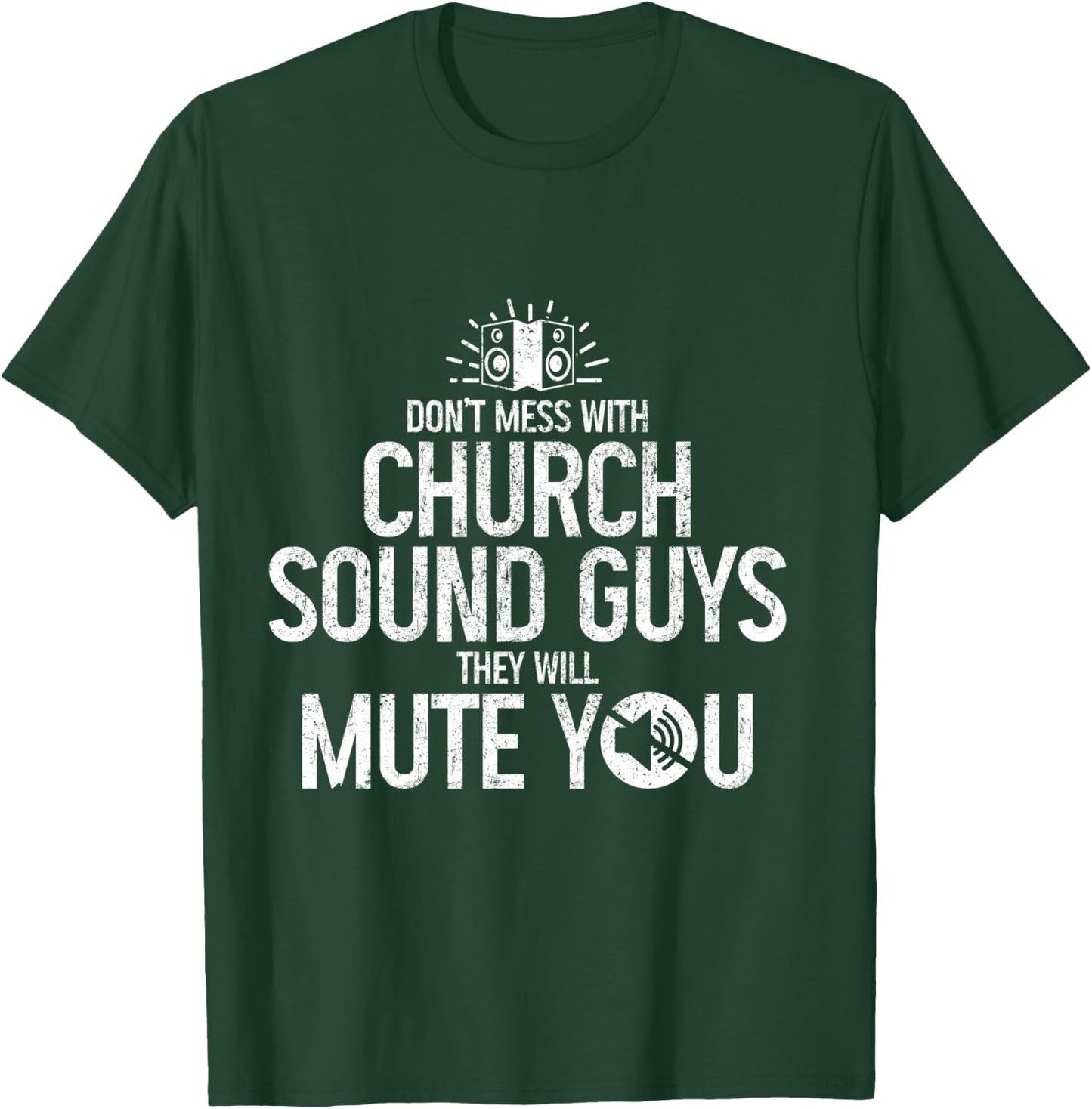 Church Sound Guys Audio Engineer Sound Technician Funny T-Shirt - T-Shirt | Forest