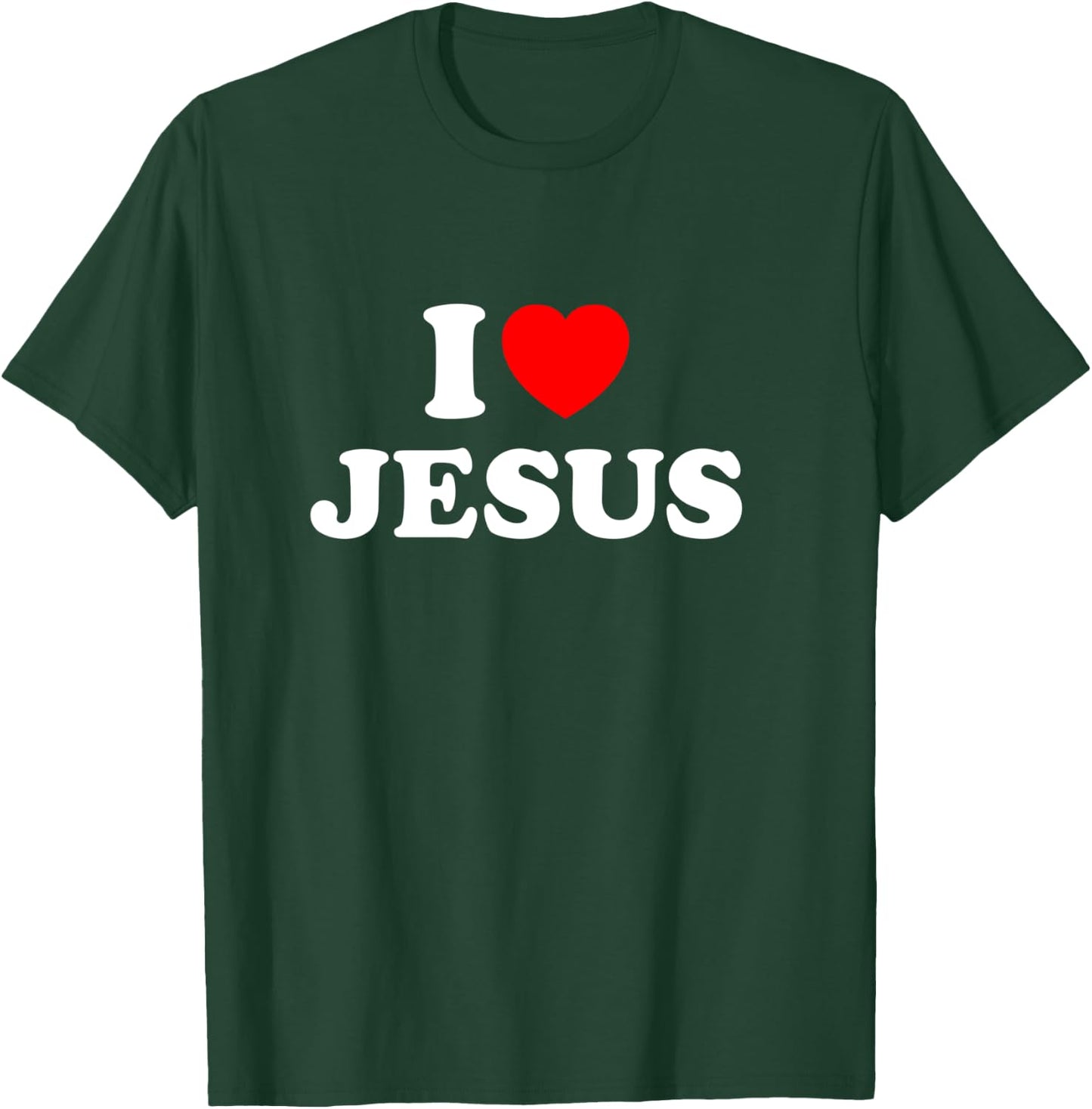 I Love Jesus Heart T-Shirt - T-Shirt | Forest