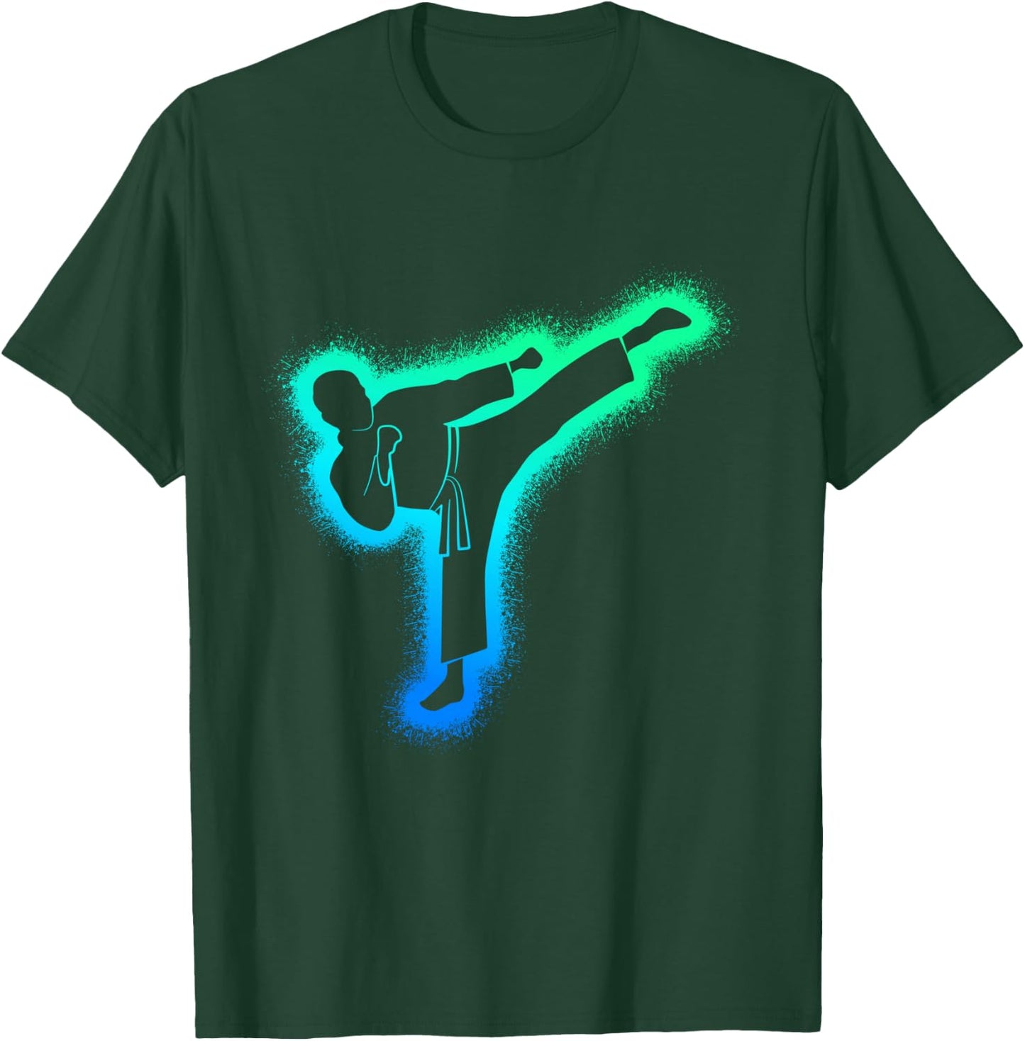 Taekwondo Martial Arts Kids Men Boys Karate T-Shirt - T-Shirt | Forest