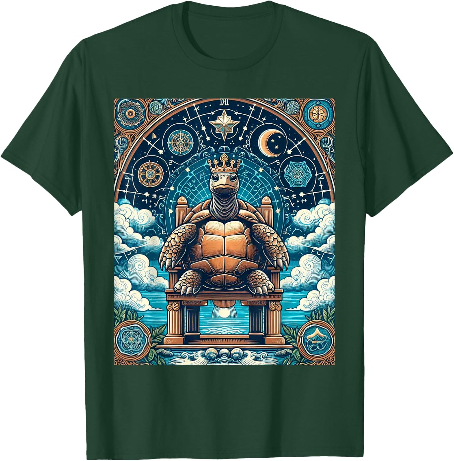 Turtle tarot card T-Shirt - T-Shirt | Forest