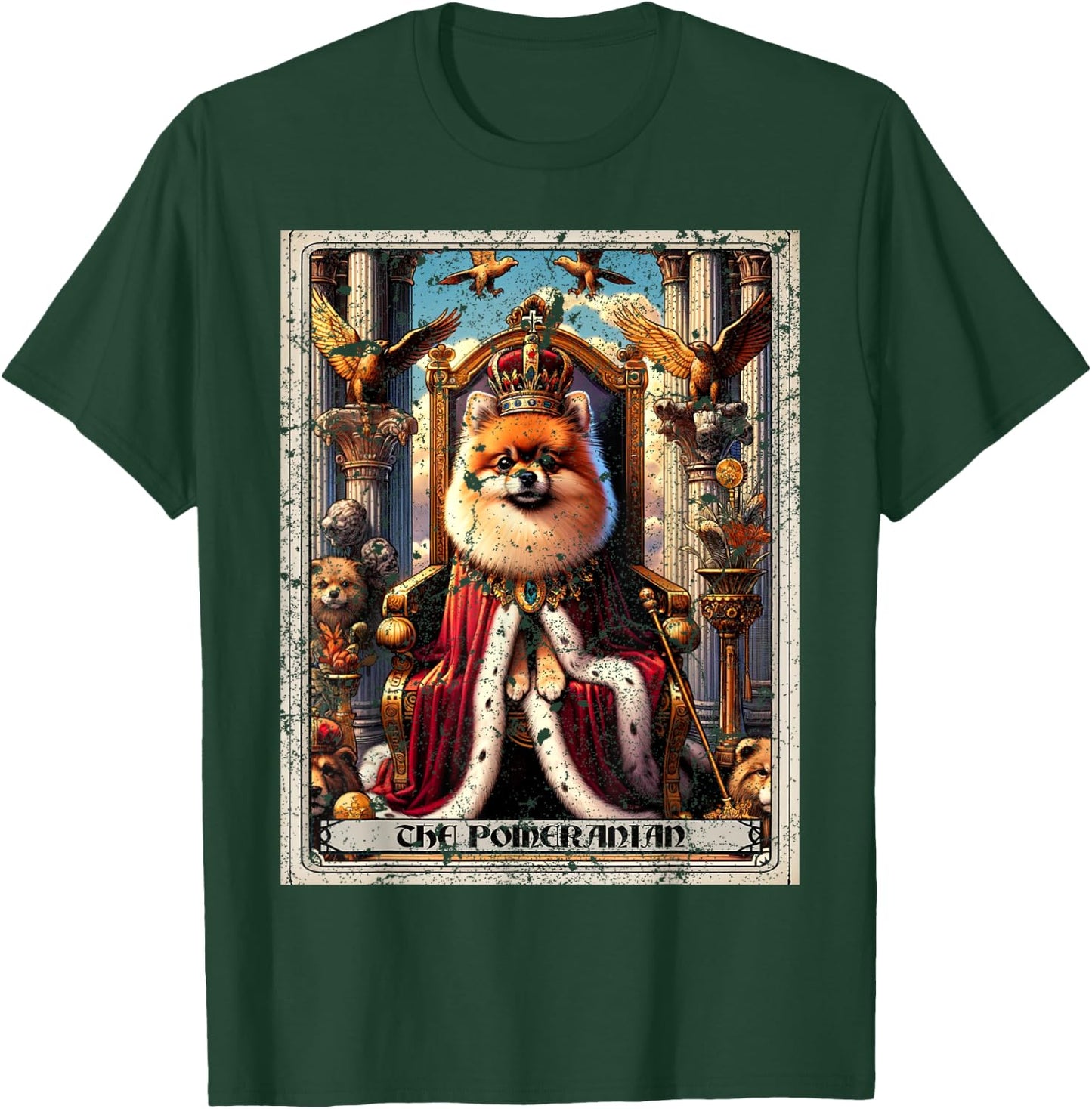 Pomeranian Tarot Card Dog T-Shirt - T-Shirt | Forest