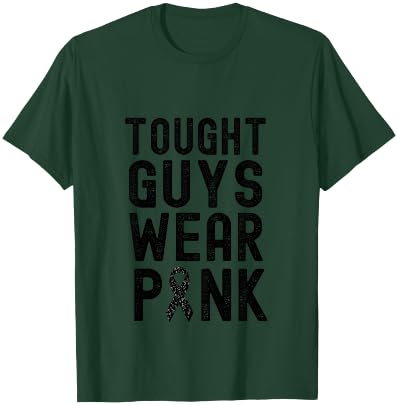 Tough Guys Wear Pink Breast Cancer Awareness T-Shirt - T-Shirt | Forest