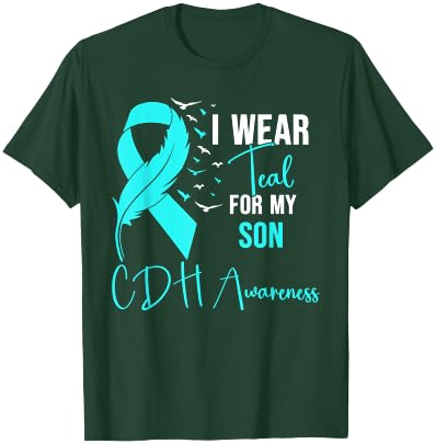 CDH Awareness I Wear Teal for My Son T-Shirt - T-Shirt | Forest