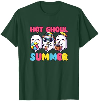 Summerween Hot Ghoul Summer Halloween Ghost T-Shirt - T-Shirt | Forest