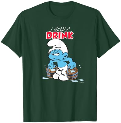 The Smurfs I Need A Drink T-Shirt - T-Shirt | Forest