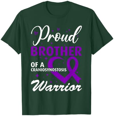 Proud Brother of a Craniosynostosis Warrior T-Shirt - T-Shirt | Forest